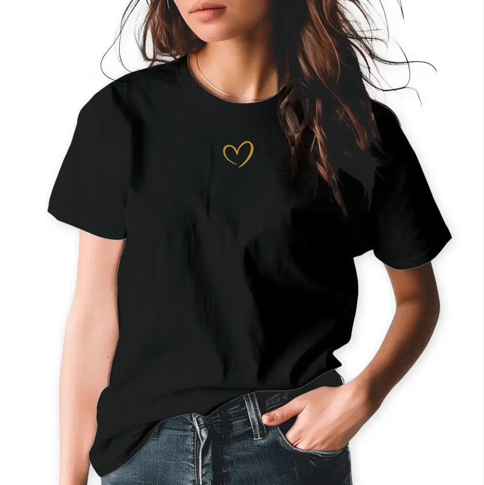 T-Shirt "Braut" mit anpassbarem Druck