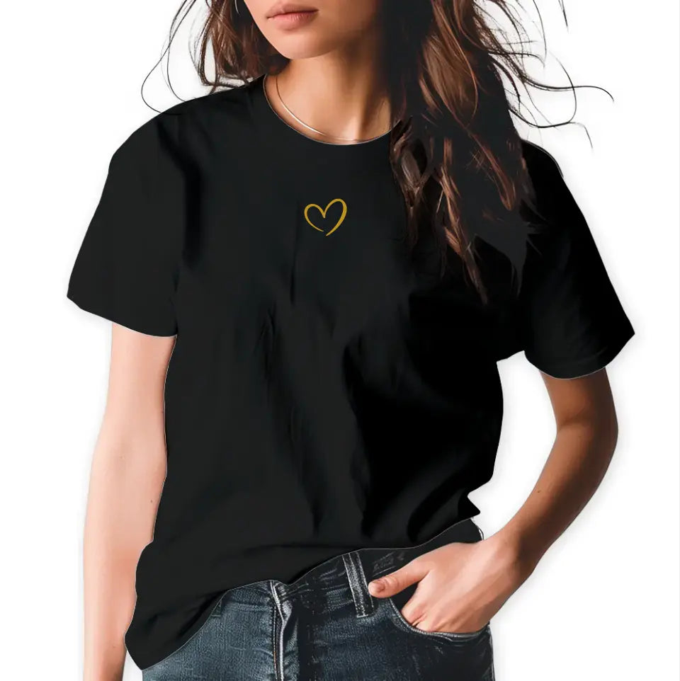 T-Shirt "Braut" mit anpassbarem Druck