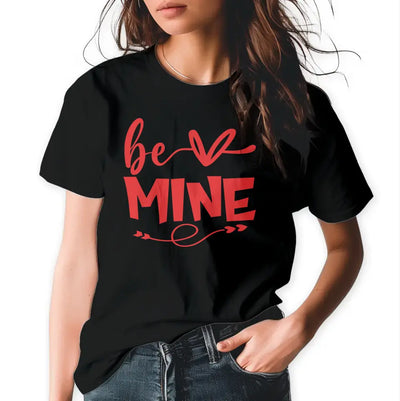 T-Shirt "be mine" mit anpassbarem Druck