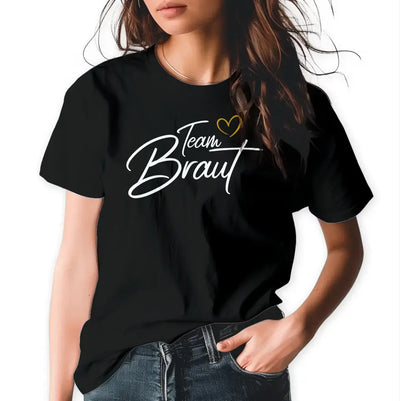 T-Shirt "Team Braut" mit anpassbarem Druck
