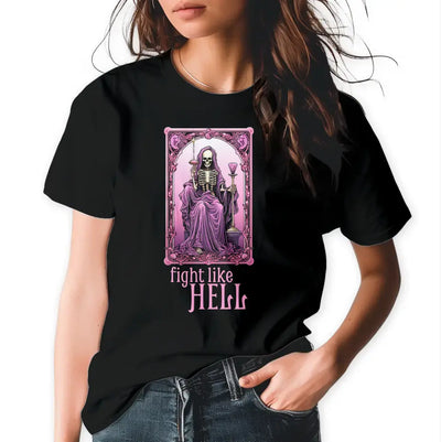 T-Shirt "Fight like Hell" mit anpassbarem Druck