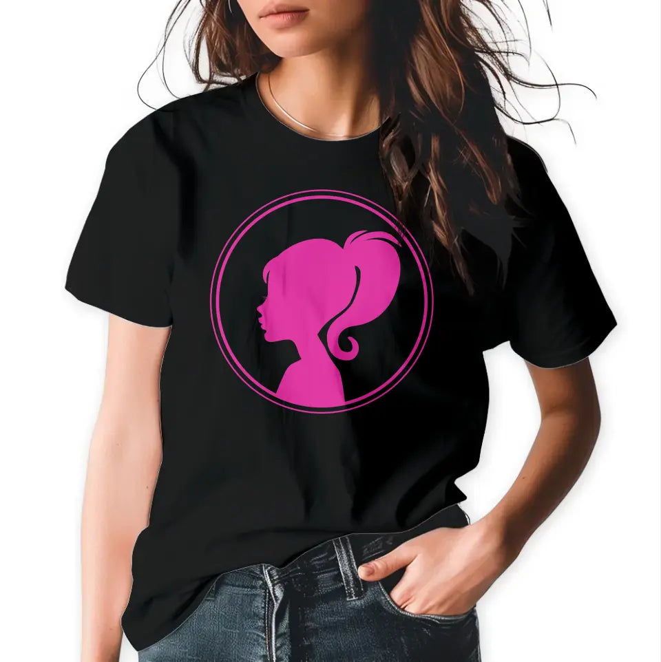 T-Shirt "Frauensilhouette" mit anpassbarem Druck