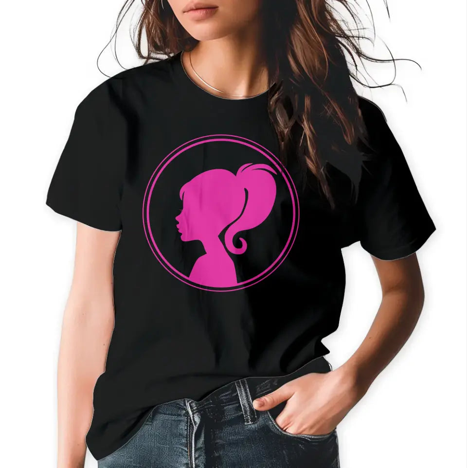 T-Shirt "Frauensilhouette" mit anpassbarem Druck