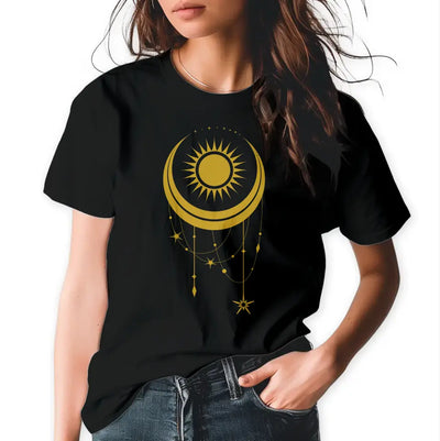 T-Shirt "Sonne & Mond" mit anpassbarem Druck
