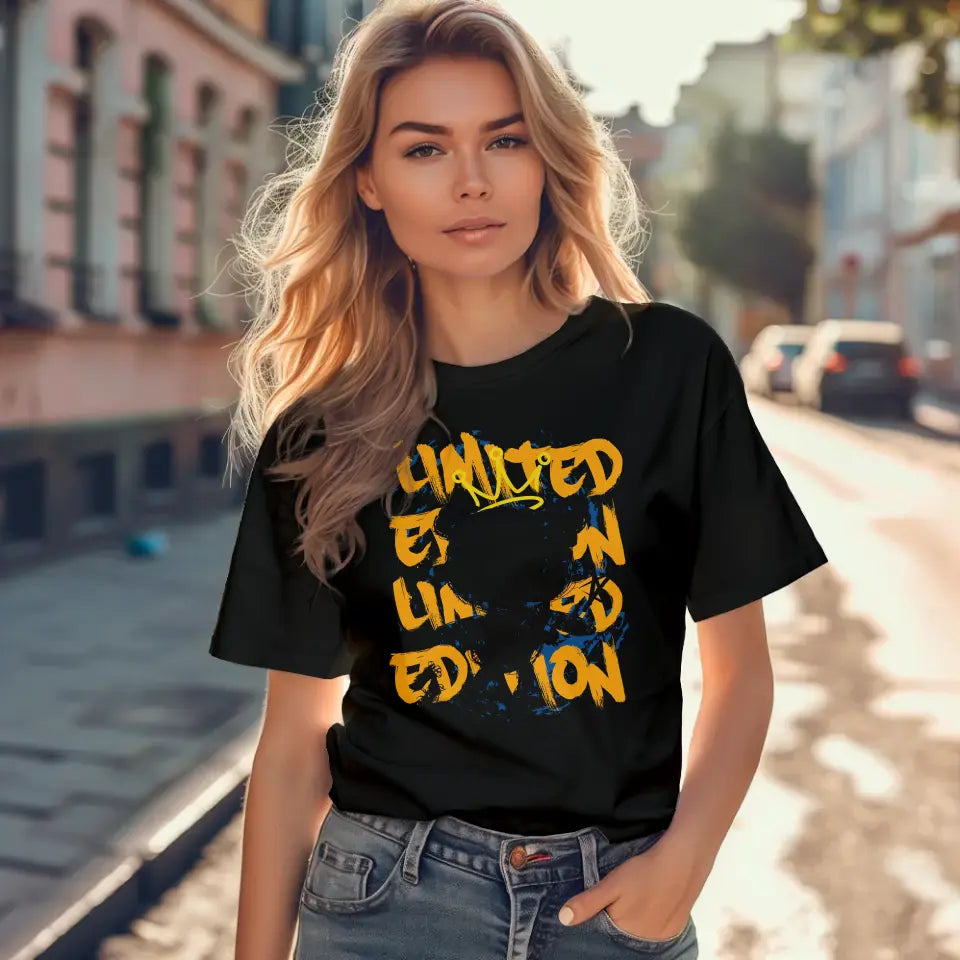 T-Shirt "limited edition" mit anpassbarem Druck