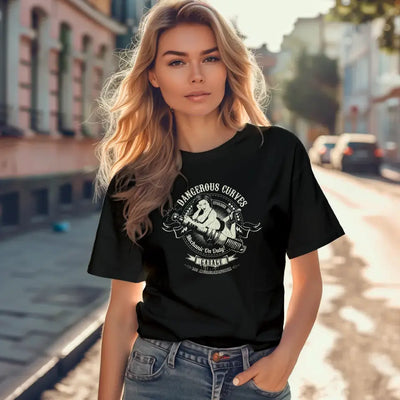 T-Shirt "Dangerous Curves" mit anpassbarem Druck