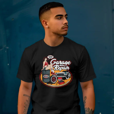 T-Shirt "Garage Repair" mit anpassbarem Druck