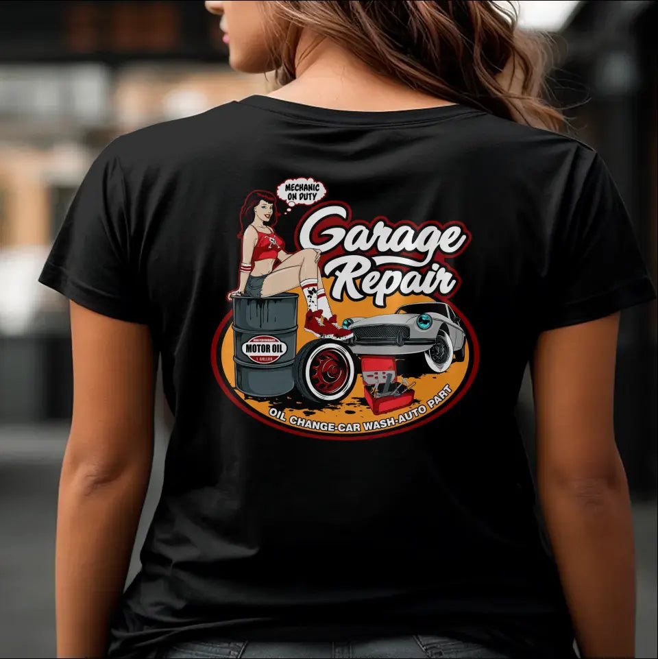 T-Shirt "Garage Repair" mit anpassbarem Druck