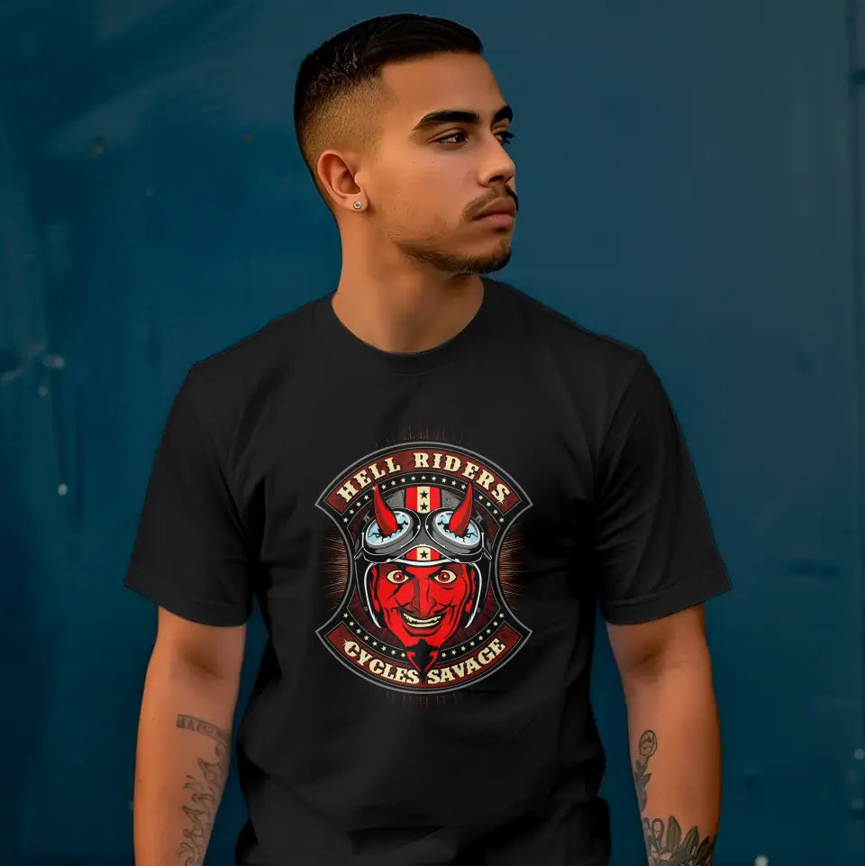 T-Shirt "Hell Riders" mit anpassbarem Druck