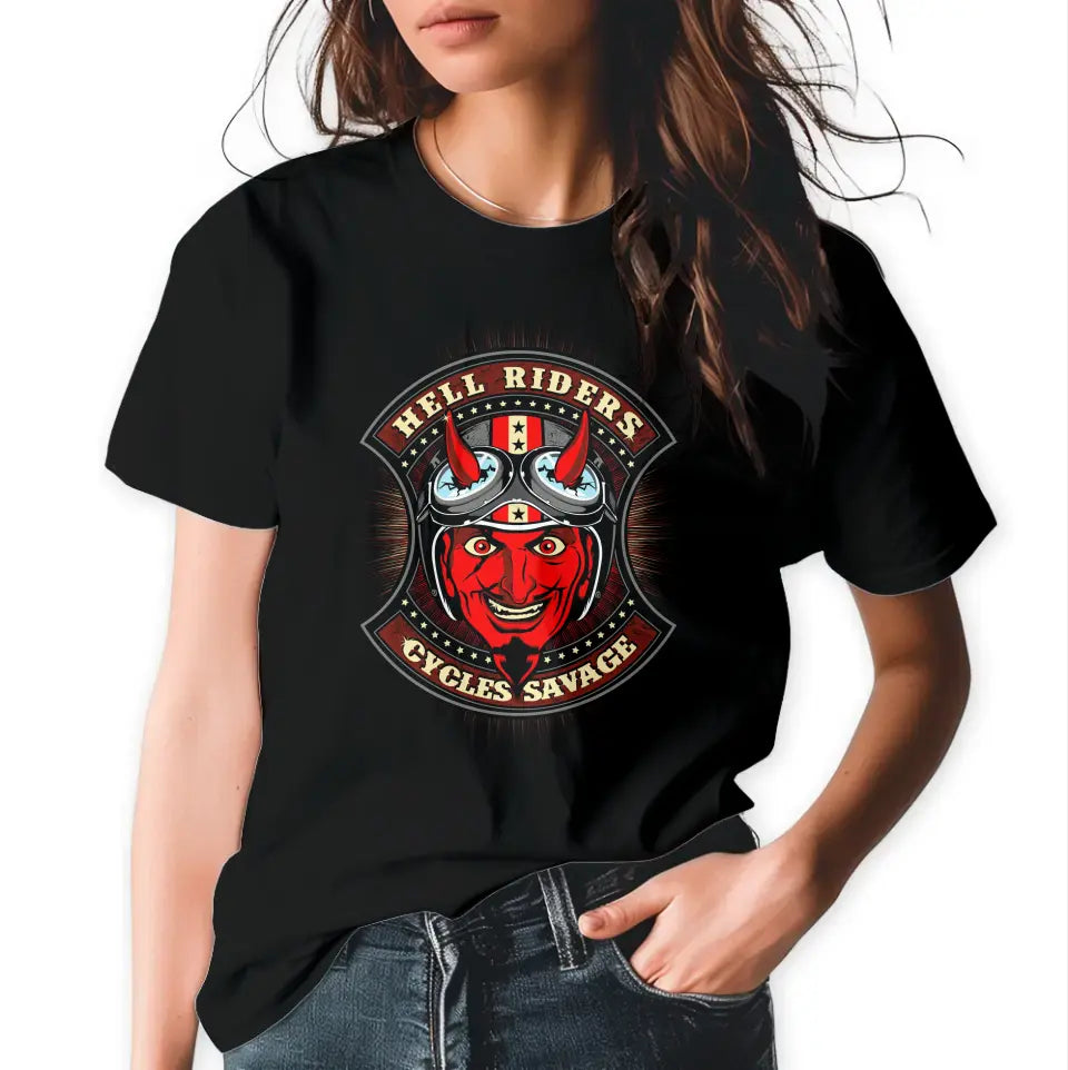 T-Shirt "Hell Riders" mit anpassbarem Druck