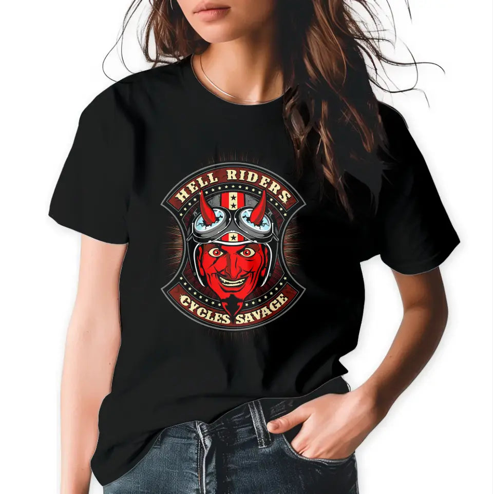 T-Shirt "Hell Riders" mit anpassbarem Druck