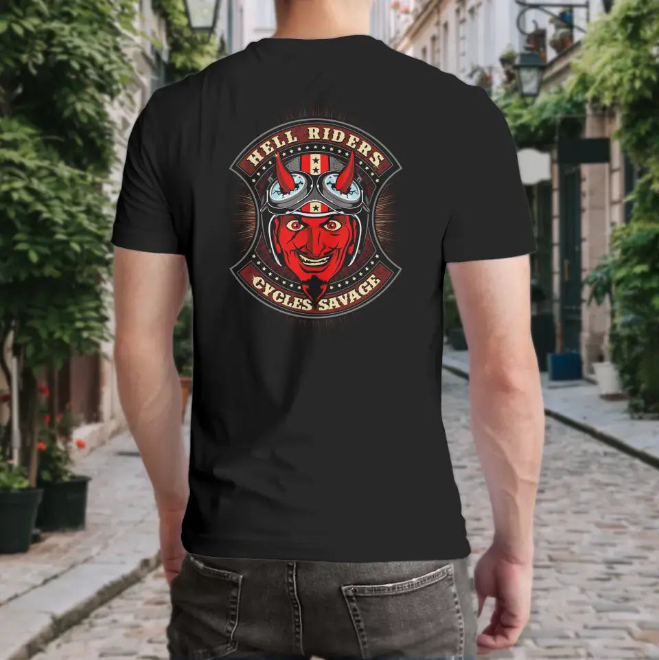 T-Shirt "Hell Riders" mit anpassbarem Druck