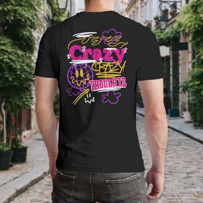 T-Shirt "Crazy Thoughts" mit anpassbarem Druck