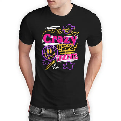 T-Shirt "Crazy Thoughts" mit anpassbarem Druck