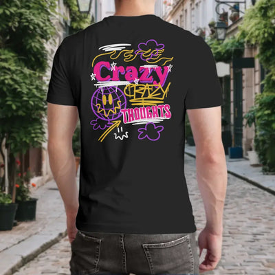 T-Shirt "Crazy Thoughts" mit anpassbarem Druck