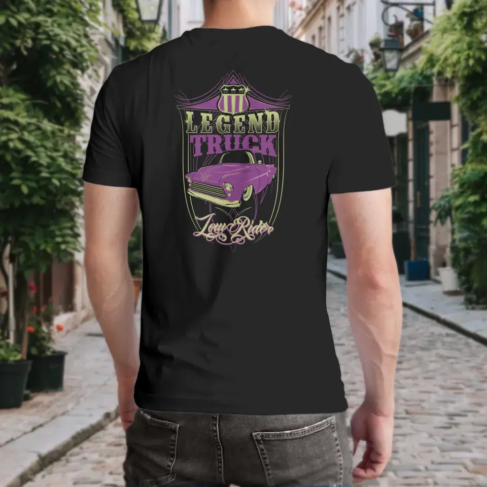 T-Shirt "Legend Truck - Low Rider" mit anpassbarem Druck