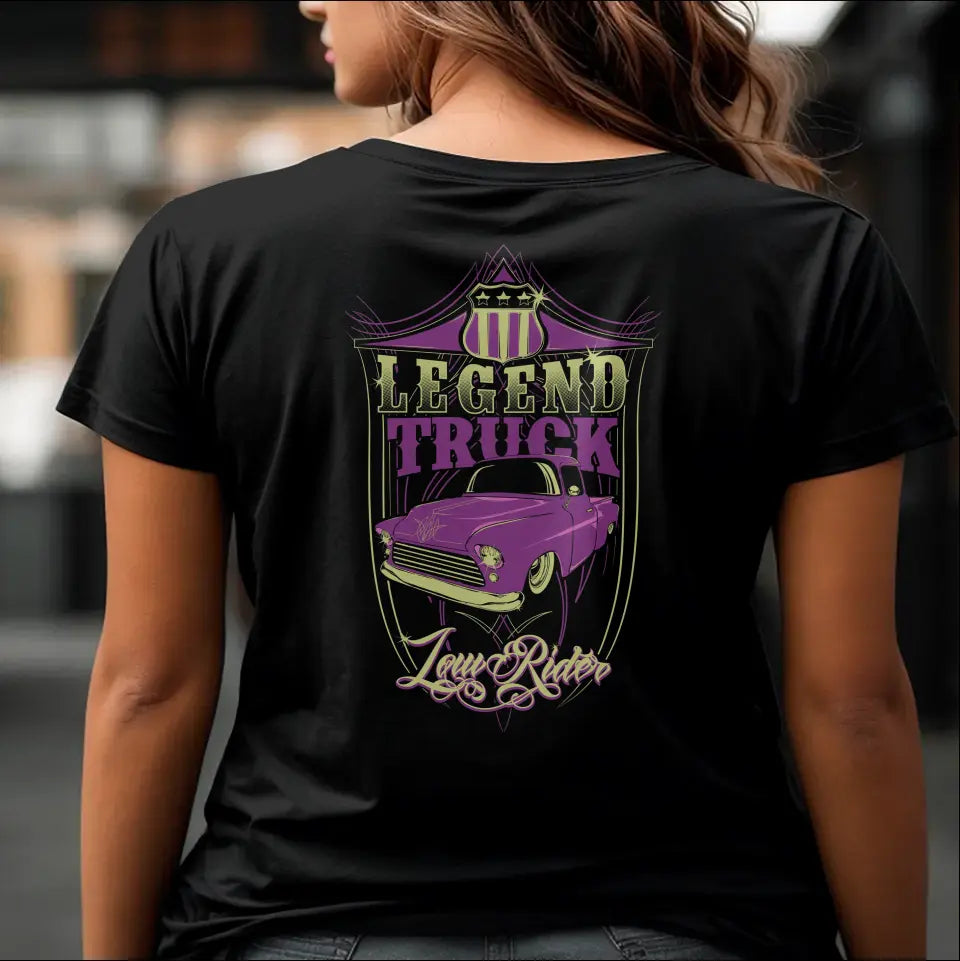 T-Shirt "Legend Truck - Low Rider" mit anpassbarem Druck