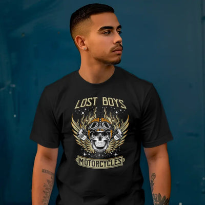 T-Shirt "Lost Boys Motorcycle" mit anpassbarem Druck