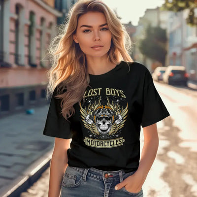 T-Shirt "Lost Boys Motorcycle" mit anpassbarem Druck
