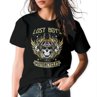 T-Shirt "Lost Boys Motorcycle" mit anpassbarem Druck