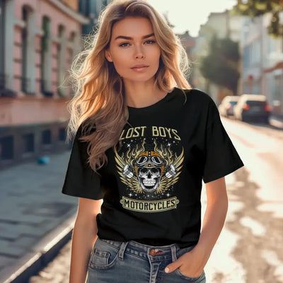 T-Shirt "Lost Boys Motorcycle" mit anpassbarem Druck