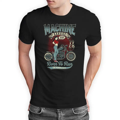 T-Shirt "Machine Garage - Born To Run" mit anpassbarem Druck