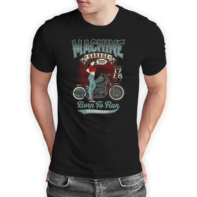 T-Shirt "Machine Garage - Born To Run" mit anpassbarem Druck