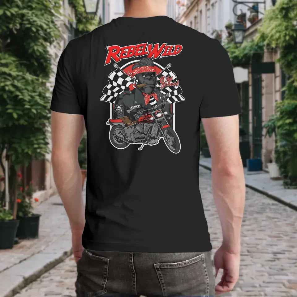 T-Shirt "Rebel Wild" mit anpassbarem Druck