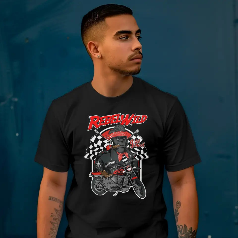 T-Shirt "Rebel Wild" mit anpassbarem Druck