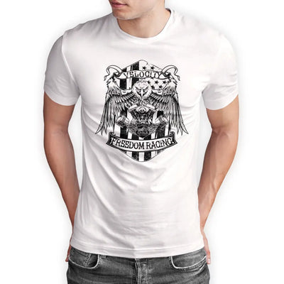 T-Shirt "Velocity - Freedom Racing" mit anpassbarem Druck
