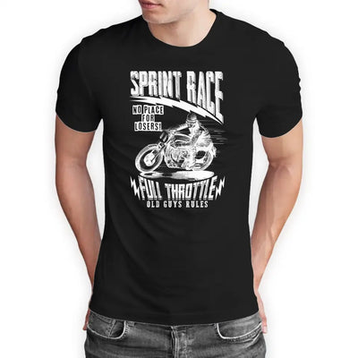 T-Shirt "Sprint Race - Full Throttle" mit anpassbarem Druck