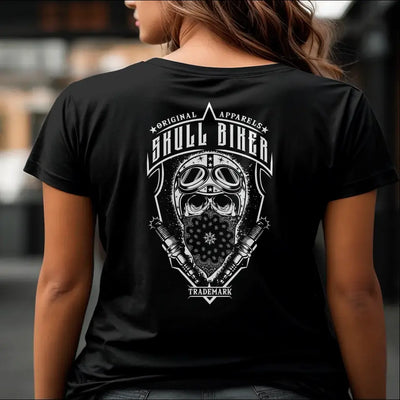 T-Shirt "Skull Biker" mit anpassbarem Druck