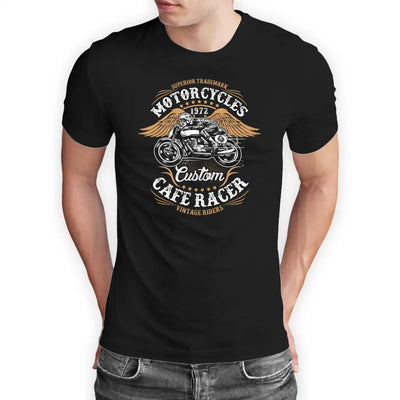 T-Shirt "Motorcycles - Cafe Racer" mit anpassbarem Druck