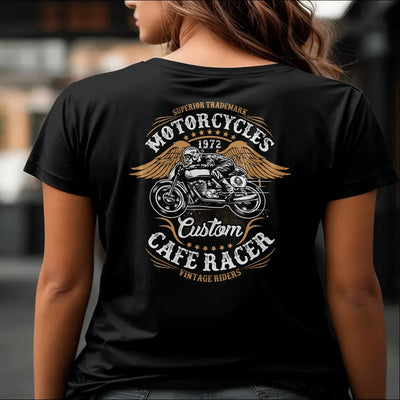 T-Shirt "Motorcycles - Cafe Racer" mit anpassbarem Druck