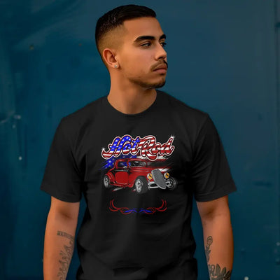 T-Shirt "Hot Rod - American" mit anpassbarem Druck