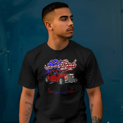 T-Shirt "Hot Rod - American" mit anpassbarem Druck