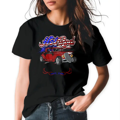 T-Shirt "Hot Rod - American" mit anpassbarem Druck