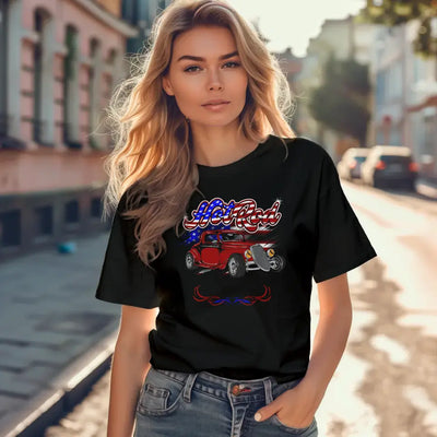 T-Shirt "Hot Rod - American" mit anpassbarem Druck