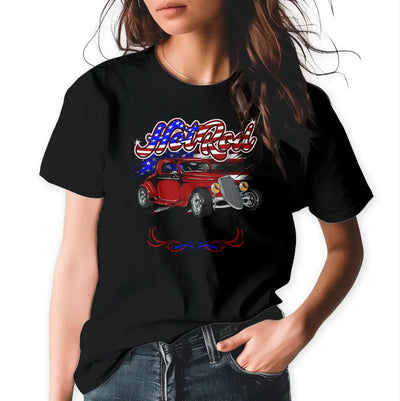 T-Shirt "Hot Rod - American" mit anpassbarem Druck