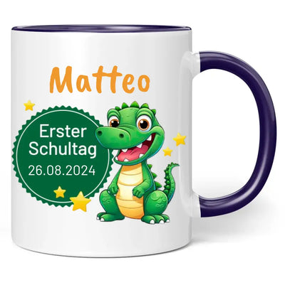 Tasse "Erster Schultag" mit Wunschname + Datum