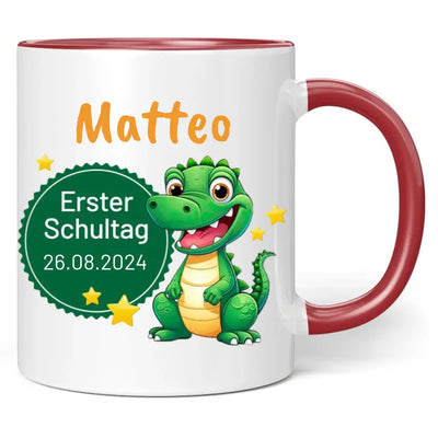 Tasse "Erster Schultag" mit Wunschname + Datum