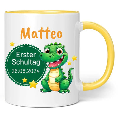 Tasse "Erster Schultag" mit Wunschname + Datum