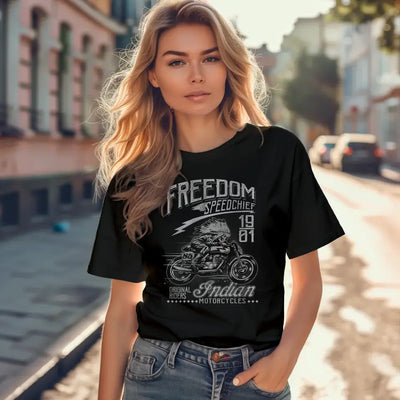 T-Shirt "Freedom Speedchief - Indian Motorcycles" mit anpassbarem Druck