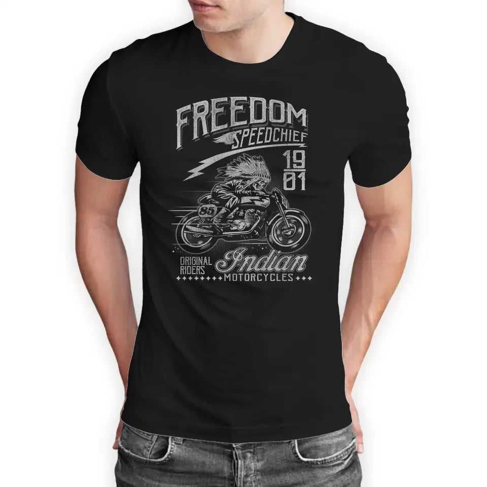 T-Shirt "Freedom Speedchief - Indian Motorcycles" mit anpassbarem Druck