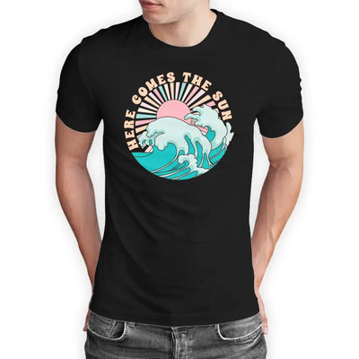 T-Shirt "Here comes the sun" mit anpassbarem Druck