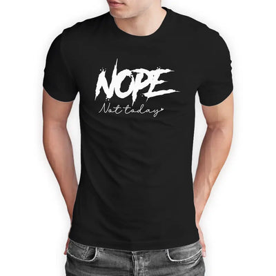 T-Shirt "Nope - Not today / Heute nicht" mit anpassbarem Druck