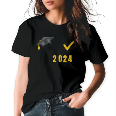 T-Shirt "ABI 2024 - Geschafft!" mit anpassbarem Druck