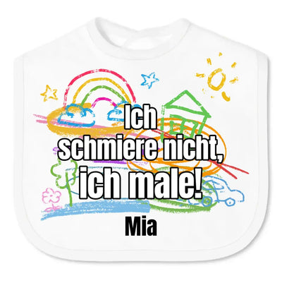 Babylätzchen "Ich schmiere nicht, ich male!"