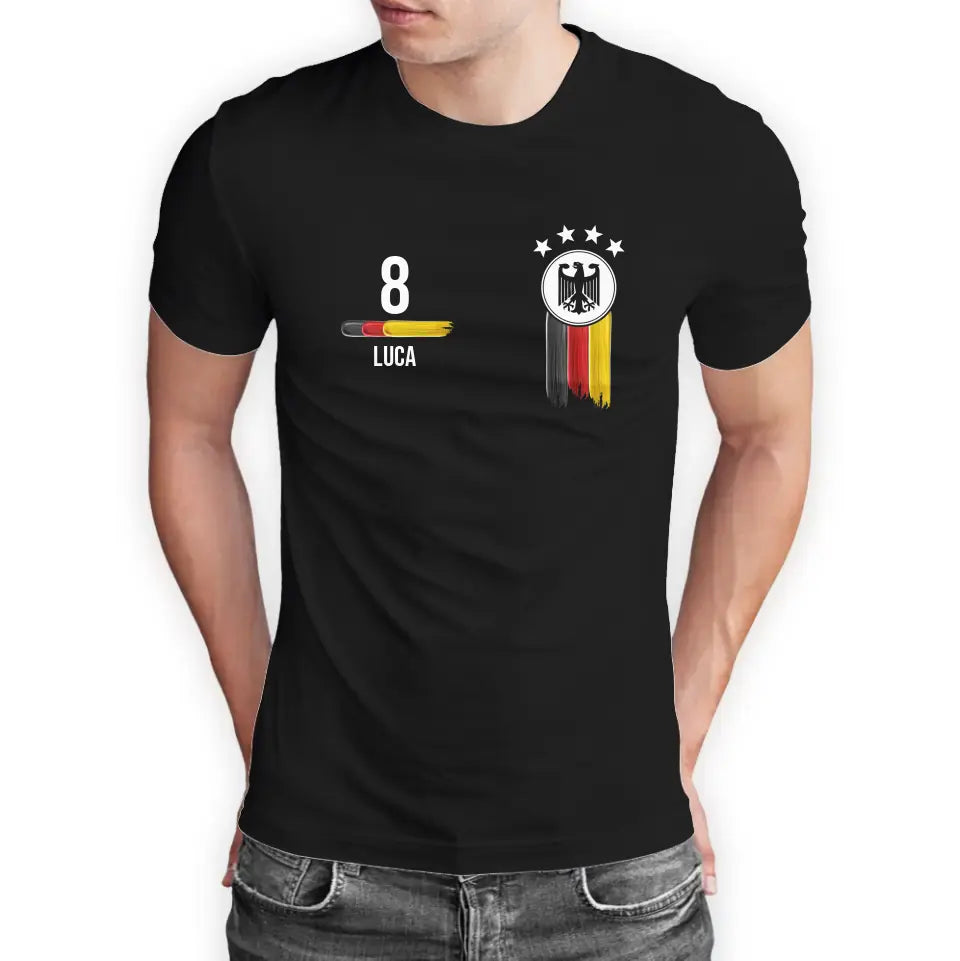 T-Shirt "EM-Deutschland" mit Wunschtext