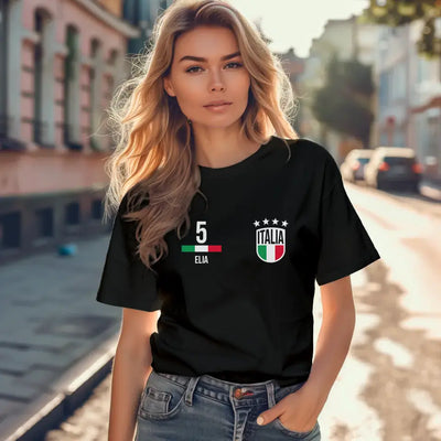 T-Shirt "EM Italien" mit Wunschtext